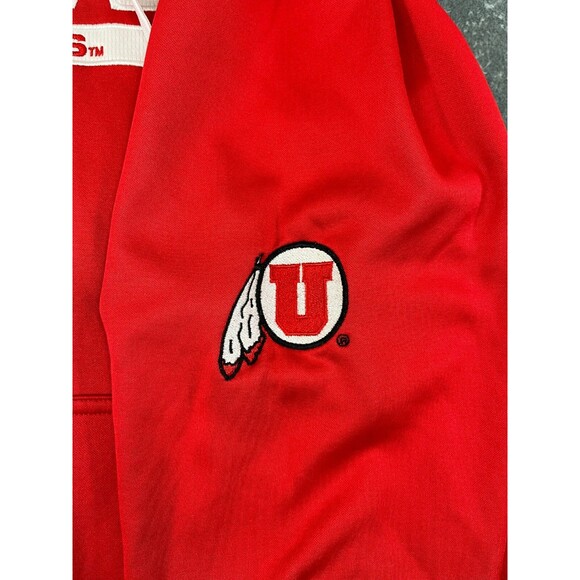 Utah Utes Hoodie Sweatshirt Champion Men's Large Pull Over Red Kangaroo Pocket - Picture 7 of 10